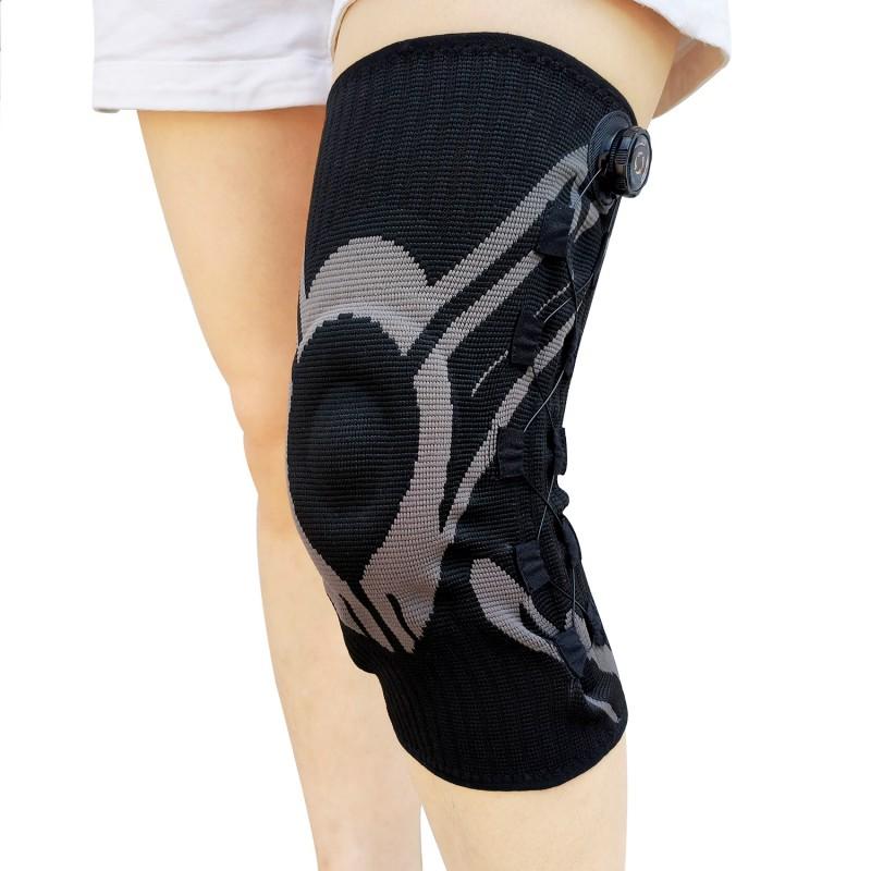 Adjustable Knob Knee Support Brace Running Basketball Cycling Outdoor Sports Compression Sleeve With Gel Padding
