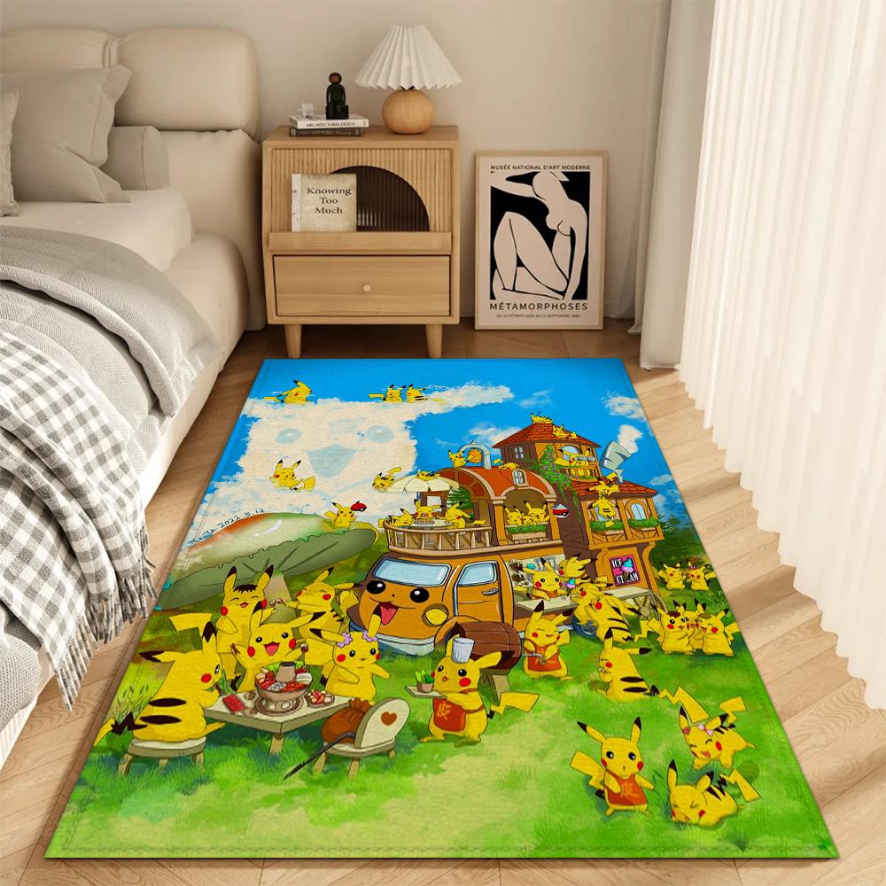 

Модный коврик для прихожей Гостиная P-Pokemon Ковры Декор P-Pikachu Балкон Спальня Ковер для Кухни Напольные коврики Дверь Ванная 40cm x 60cm
