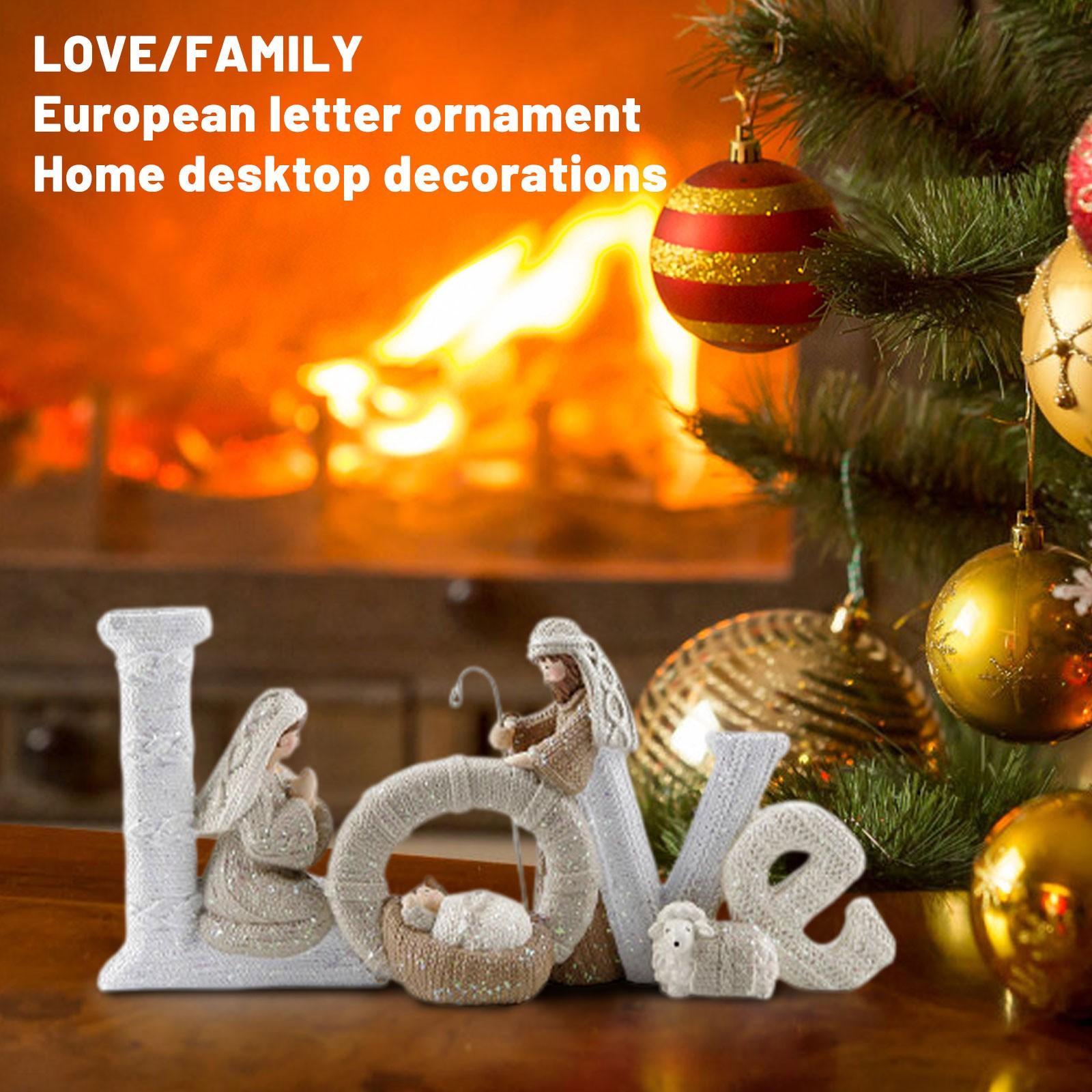 

Украшения с английским алфавитом, украшения для дома и рабочего стола, праздничные подарки, статуэтки и скульптуры любви One Size