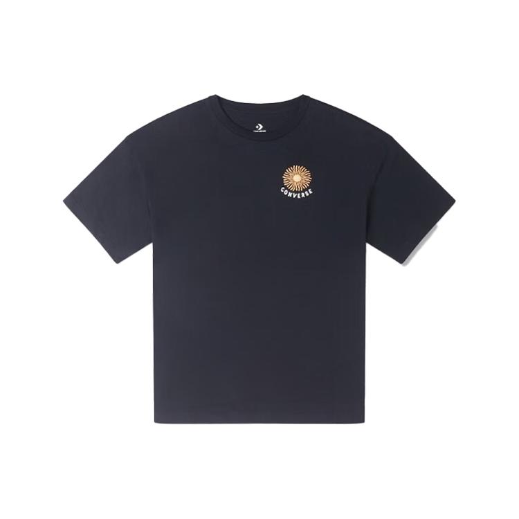 

New Converse Grow Together Oversized T Shirt Women s Black 10025447-A01 M