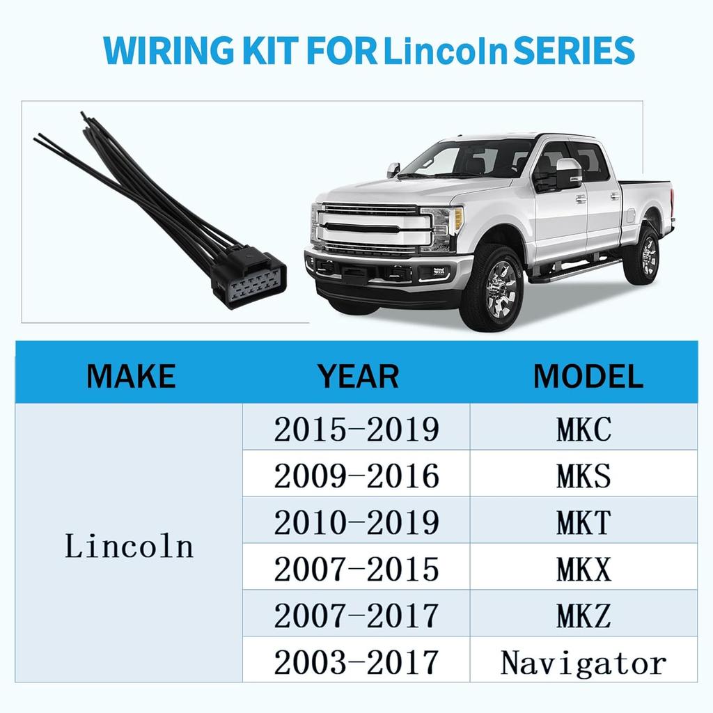 Anina WPT928 Wiring Kit Heated/Cooled Seat Module Connector Wire Assembly For 2003- Ford F150 F250 Explorer Mustang Fusion Lincoln MKS Mercury Milan