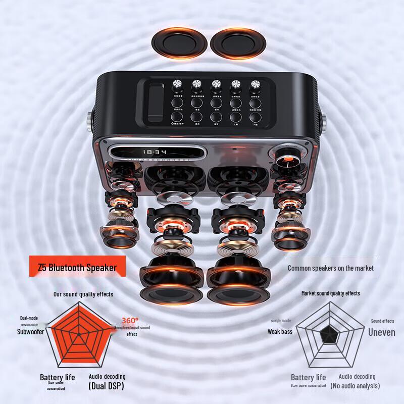 Shanshui Z5 Portable KTV Bluetooth Speaker