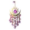 Boho Sun Moon Crystal Suncatcher, Hanging Garden Suncatchers, Sun Crystal Decoration for Window & Garden, Decorative Hanging Ornament
