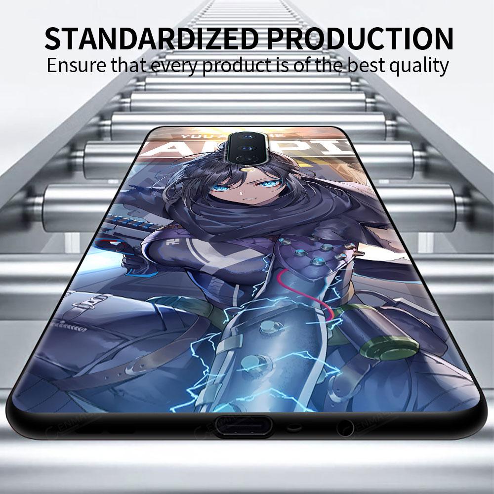 Custodia Morbida Per OnePlus 8T 7 9 8 Pro Nord 2 Z N10 5G 9R N100 7T 6T N200 CE Nera Guscio in Silicone Copertura Telefono Gioco Apex Legends Capa
