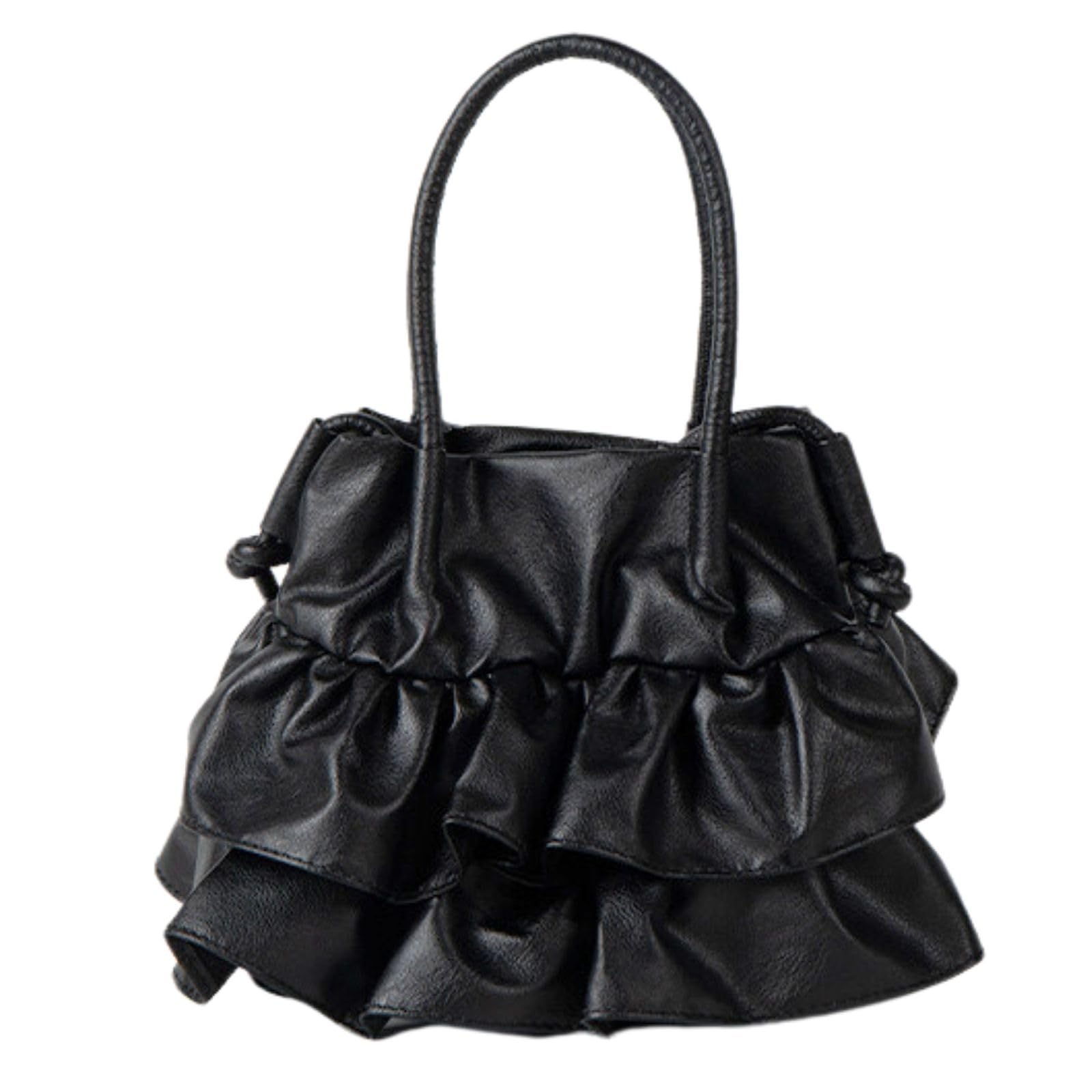

Ruffled Ruffled Tote Pleated Tiered Tulle Tote Shoulder Cute [Harujio] Bag, Bag, Handbag, Bag, Bag, Bag, Bag, Women s, Black, White, Silver, Korean, чорний