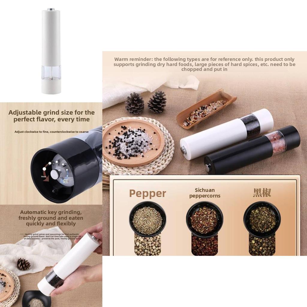 Modern Minimalist Pepper Grinder With Solid Spice Storage For Kitchen Use