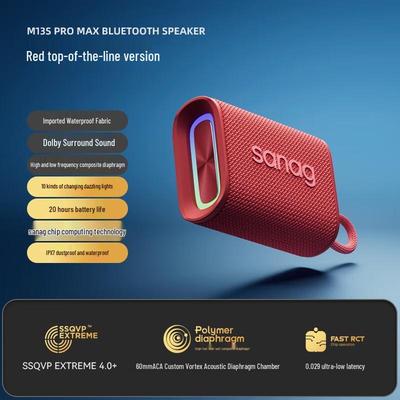 Saina Portable Outdoor Bluetooth Speaker CN Plug (adapter Included)