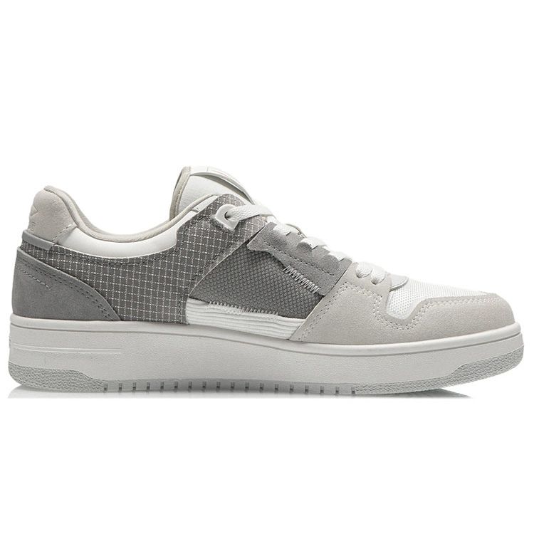 Li Ning Tian Ji Classic Versatile Lightweight Durable Low-Top Skate Shoes Men Sneakers Off-White Gray AGCP299-11