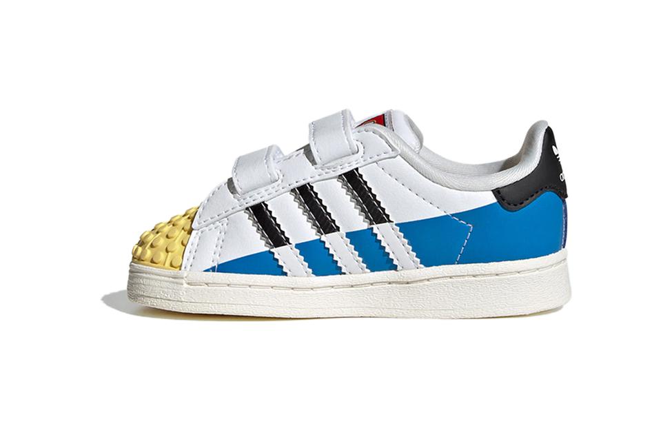 LEGO x adidas Superstar CF I White Blue Yellow 26.5