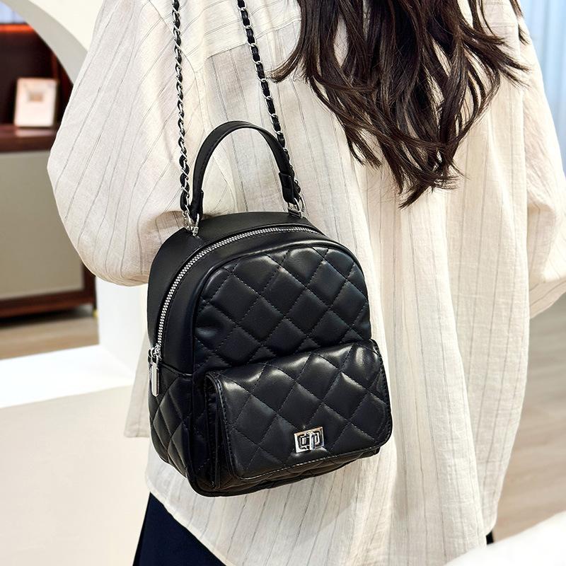 Xiaoxiangfeng Lingge Shoulder Bag for Women Spring New Korean Edition Fashion Simple Student Bag Premium Sense Shoulder Bag