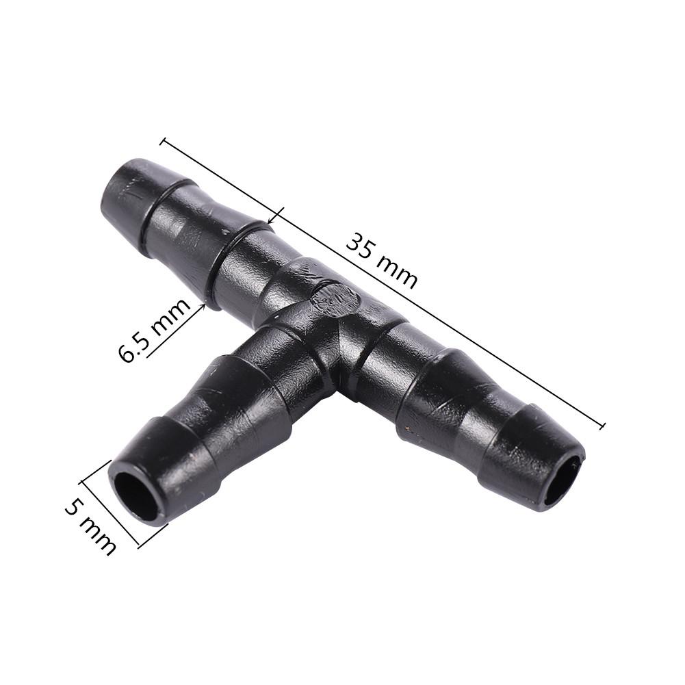 

20Pcs Barbed Tee Cross Connector 1/4 Inch Hose Pipe Fittings 4/7mm Hose Repair Shunt Splitters Garden Flower Irrigation Coupling