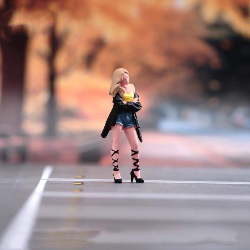 1/64 Scale Miniature Scene Model Handcrafted Exquisites Resins People Scene Figure For Home Decoration And Display