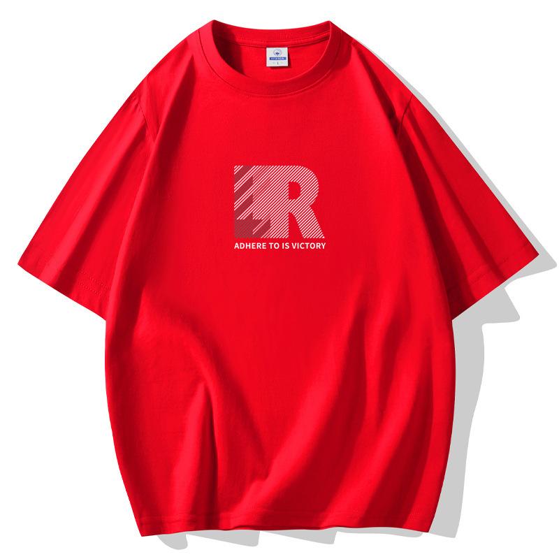 INS Módní pánské tričko s krátkým rukávem 100% bavlna ležérní tričko velká velikost