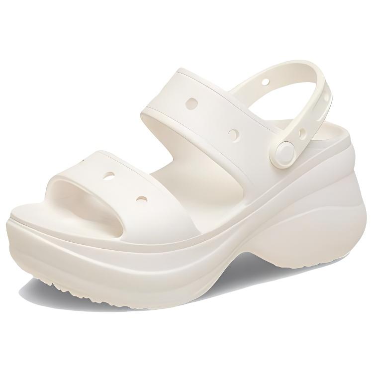 Crocs Comfortable Simple Whale Beach Sandals Women Sandals White 206749-100