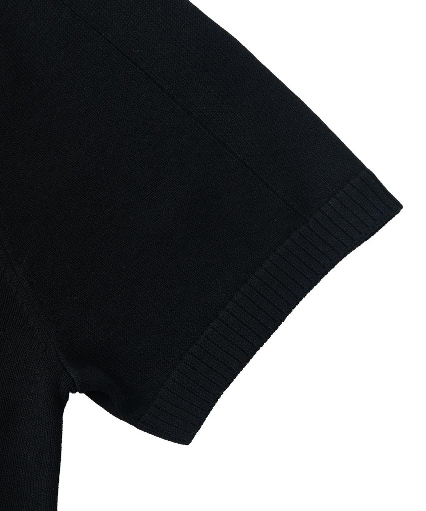 ANALOG MOOD Sepia Drop Short Sleeve Knit (Black)