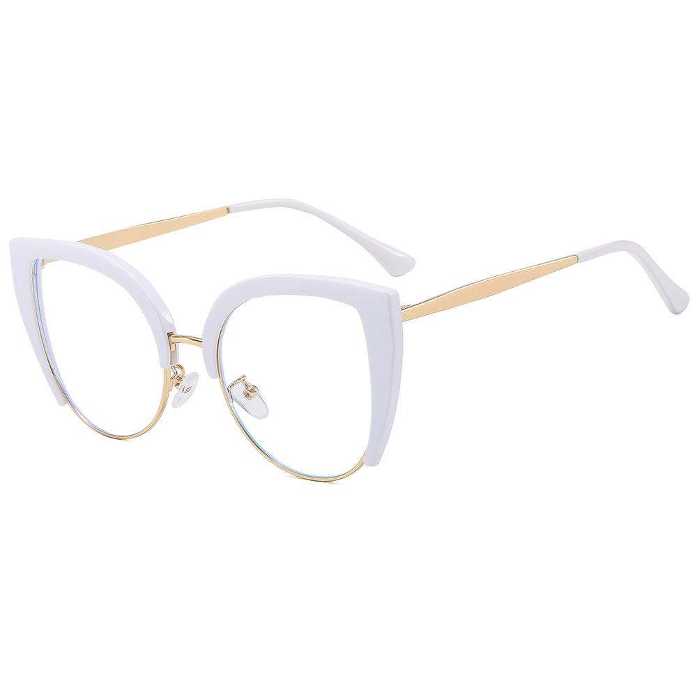 New Stylish Cat-Eye Anti-Blue Light Presbyopia Glasses Vintage Metal-Frame High-Definition Reading Eyewear Diopter 0 To +4.0
