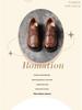 British Style Medium Heel Cowhide Loafers - Retro Round Toe Women's Leather Shoes