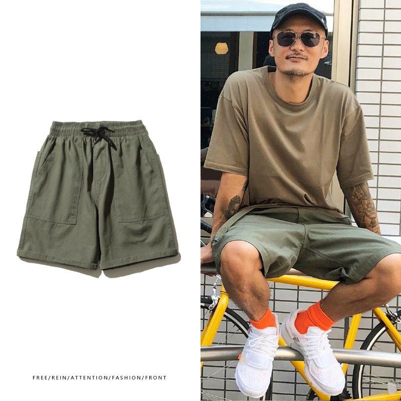 

Shawn Yue Men s Trendy Japanese Mid-Length Summer Casual Shorts XL чёрный