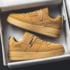 Fashion 2024 New Men's Casual Sports Shoes, Four Seasons Comfortable and Breathable, Versatile Sports Shoes, Khaki Color