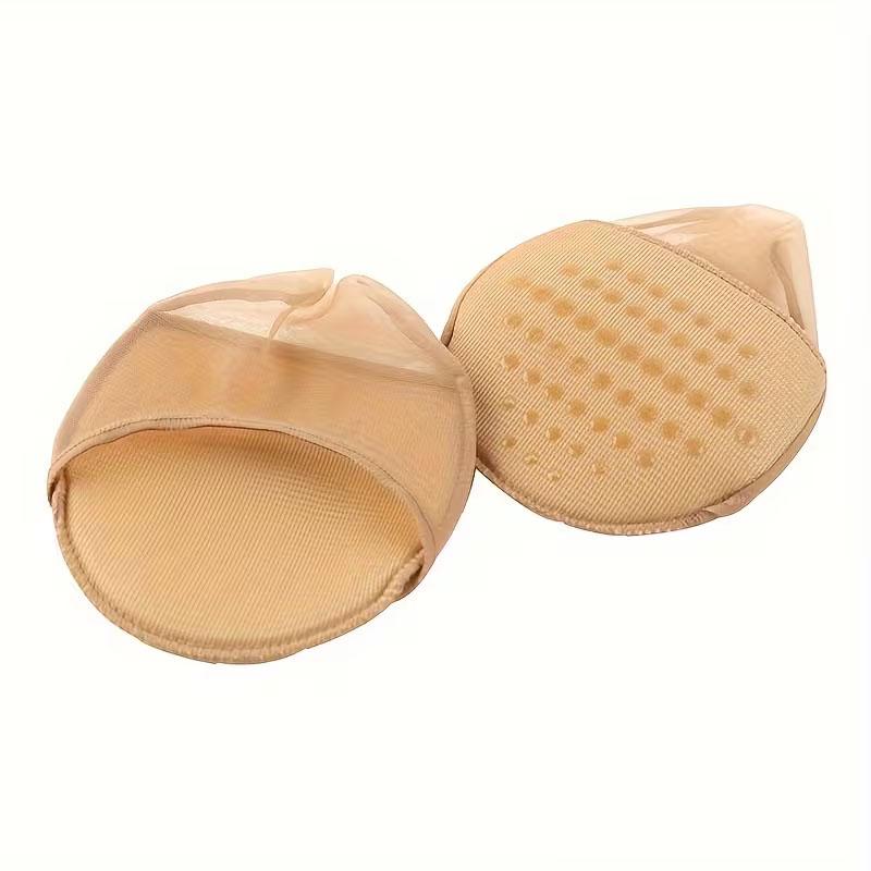 Women's Non-Slip Lace Forefoot Pads Women's Pain Relief Silicone Forefoot Socks Anti-Abrasion Breathable High Heels Half Insoles
