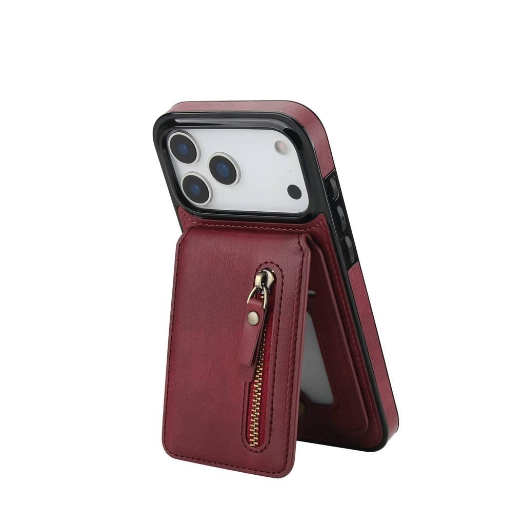 Magnetic 2-in-1 Detachable Wallet Case for iPhone 17 Pro Max/Air/17 Pro, Flip Kickstand Cover with Card Holder for Women Men