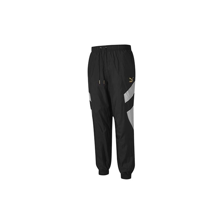 PUMA Tailored For Sport Worldhood Pants  Black White  Men s 597611-01 XS