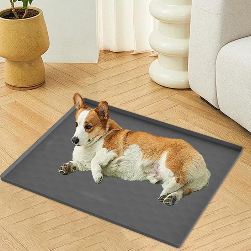 Pet Lick Silicone Mat for Dogs Pet Slow Food Plate Large Waterproof Pet Food Water Placemat for Floor Dog Feeder Supplies