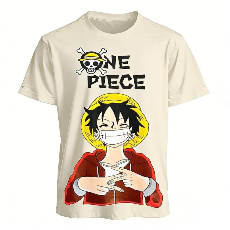 

One Piece Anime Luffy Straw Hat T Shirt Men Women 2026 Summer Cotton Short Sleeve Tops Streetwear Casual Graphic Tee Y2k Clothes S