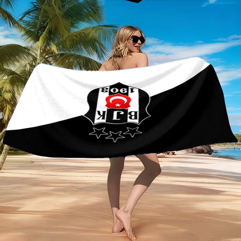 Be?ikta? Istanbul Football Club Emblem Beach Towel, Quick-drying, Easy To Care For, Suitable for Both Fitness and Beach Vacations,Sports Essential