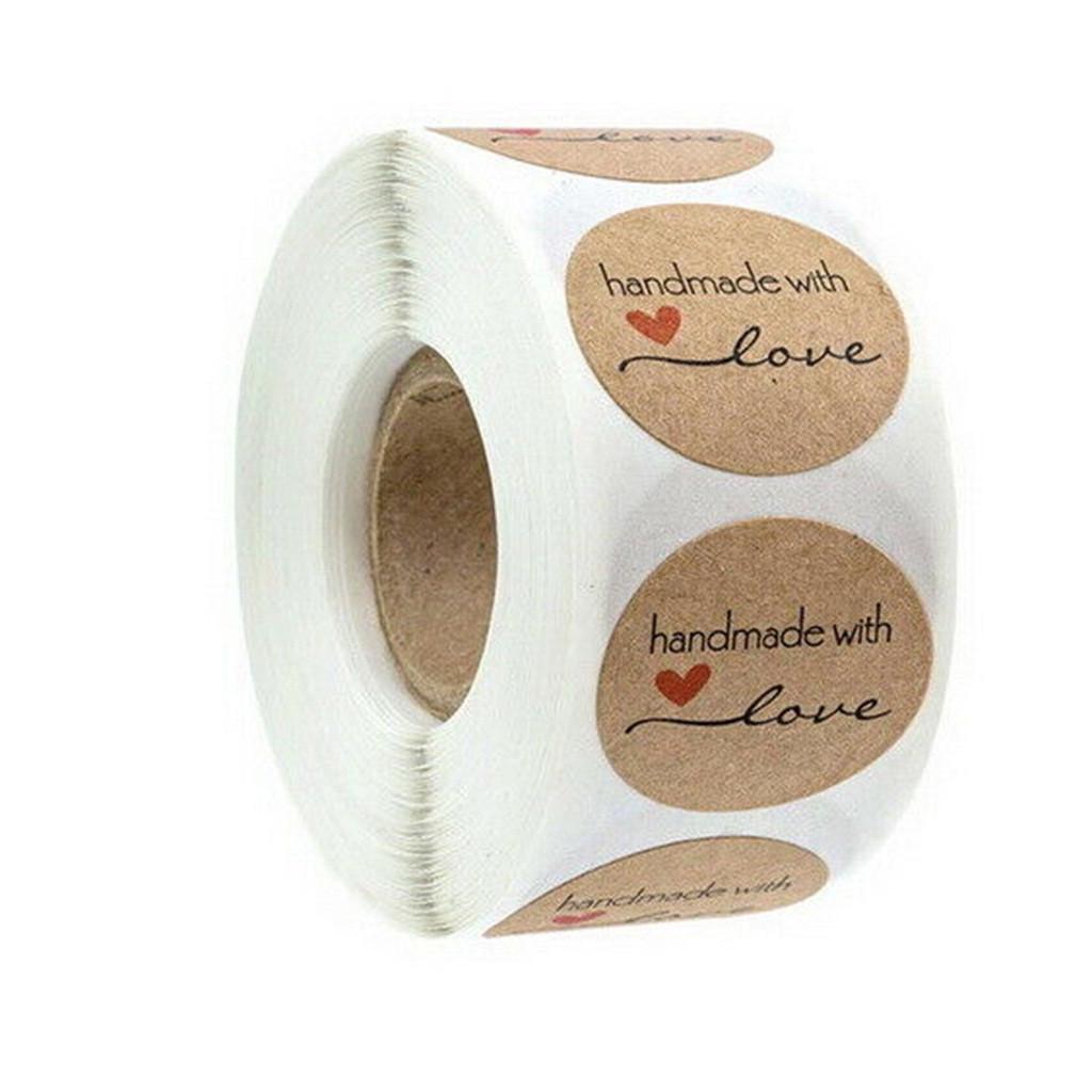 Ręcznie robione dziękuję Naklejki Ślubne pieczenie kwiatów Ręcznie robione etykiety samoprzylepne