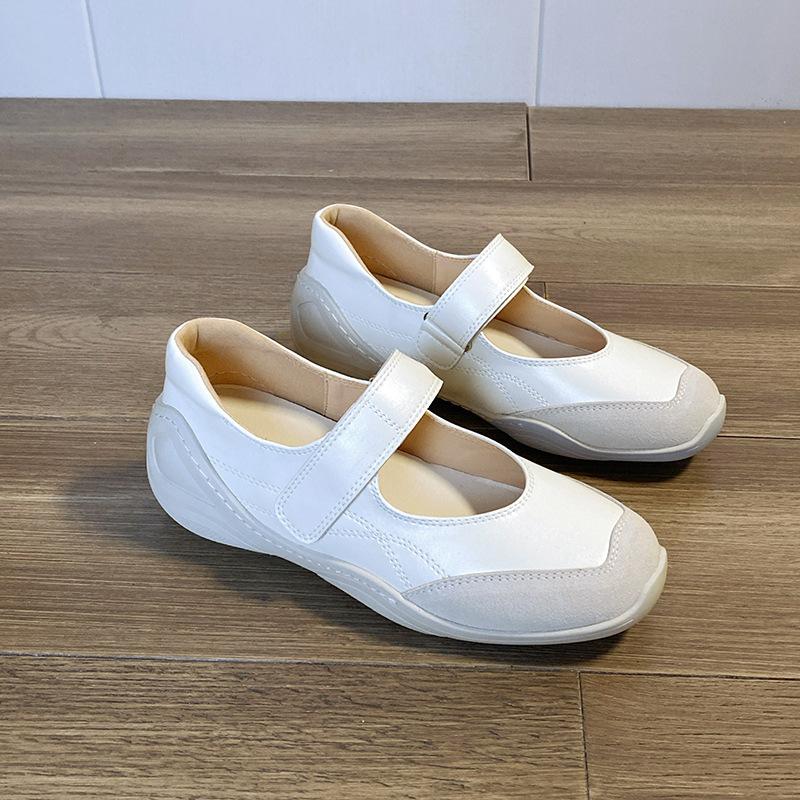 

Внутреннее увеличение высоты 6 см серебристые летние туфли Мэри Джейн женские туфли на платформе мягкая подошва повседневные универсальные балетки 35 белый