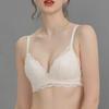 French-style Sexy Lace Thin Triangle Cup Bra Wire-free Push-up Women's Underwear
