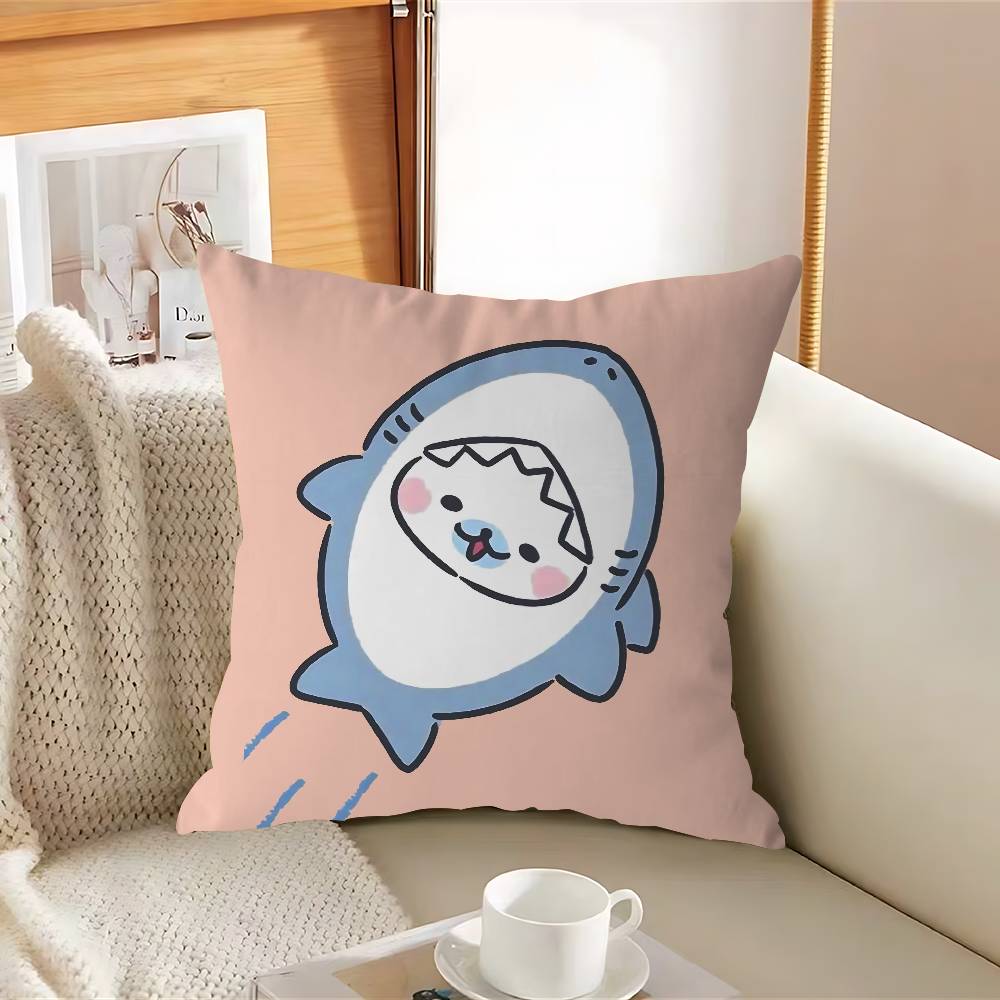 

Cartoon M-Mame-gomaS Pillow Case Removable Washable Cushion Cover – All-Season Soft Linen 12x12Inch