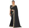 TreegoArt Mode Damen Vichitra Seide Booti Arbeit Partykleidung Saree Mit Unvernähtem Blusenteil