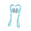 1Pcs Cervical Massager Clip Neck Massage Six Wheel Neck Kneading Massager Manual Multifunctional Home