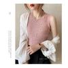 Camisole Women's Summer Bottoming White Short Knitted Sleeveless Top