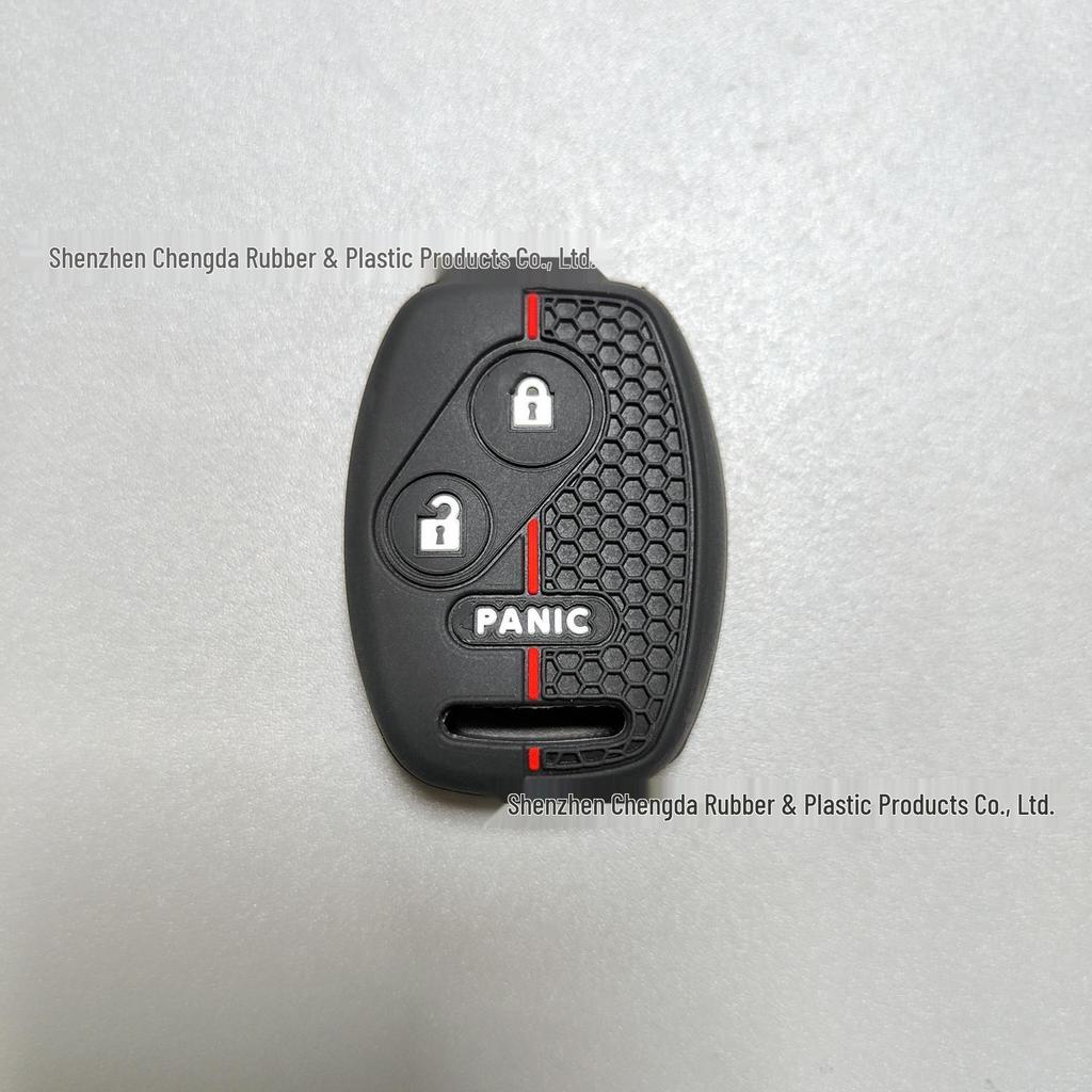 Honda Accord, Fit, CRV, Civic 2+1 Button Silicone Key Cover - Honeycomb Pattern