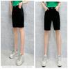 Women's Korean Style High-Waisted Straight-Leg Denim Pants - Versatile, Casual, Stretch for Cycling and Everyday Wear