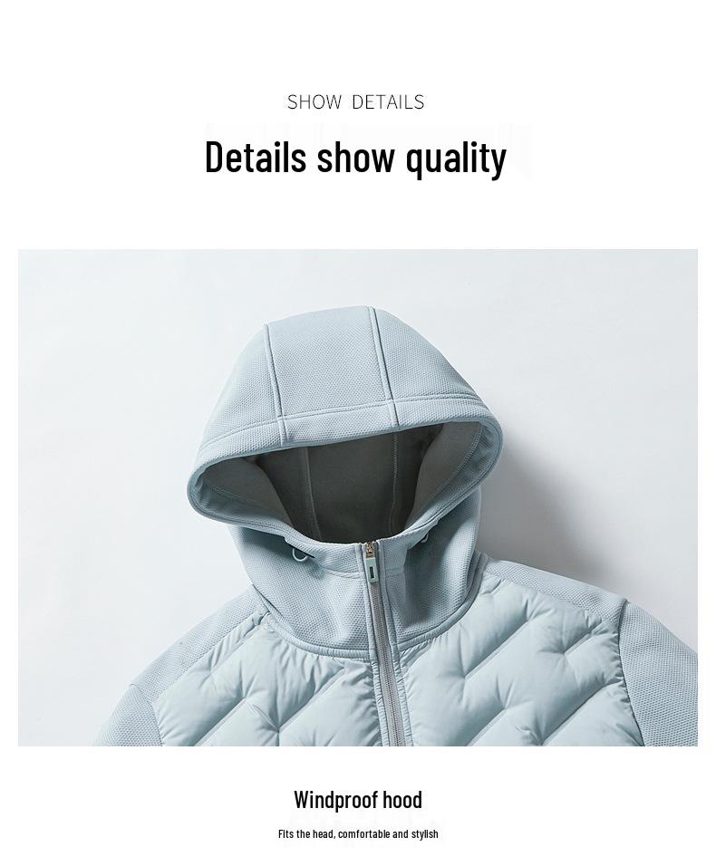 Men's & Women's Hooded Graphene Down Jacket - 90% Goose Down, Lightweight, Fashionable, Warm, Casual Couple Style for Autumn/Winter