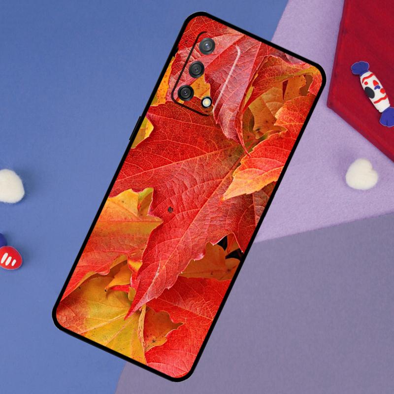 Autumn Leaves Case For Oppo A60 A80 A40 A6 A5 Pro A15 A16 A17 A57 A94 A74 A54 A76 A96 A18 A38 A58 A78 A98