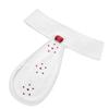 Stylish Children Horse Riding Collar Flower White Necktie Collar Tie Brooch Equestrian AccessoryRed Rhinestones Kid