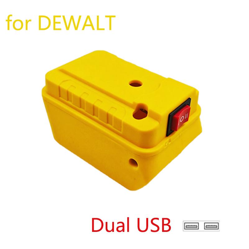 Battery Adapter For Makita/Dewalt/Milwaukee 18V Li-ion Battery Holder With USB+type-c Output Ports Power Bank Phone Charger