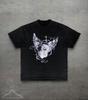 Angel Cat Graphic Tee, Cute Cat Shirt, Y2K Grunge Style Top, Funny Cat Gift For Her, Unisex Vintage 90s Kitten T-Shirt