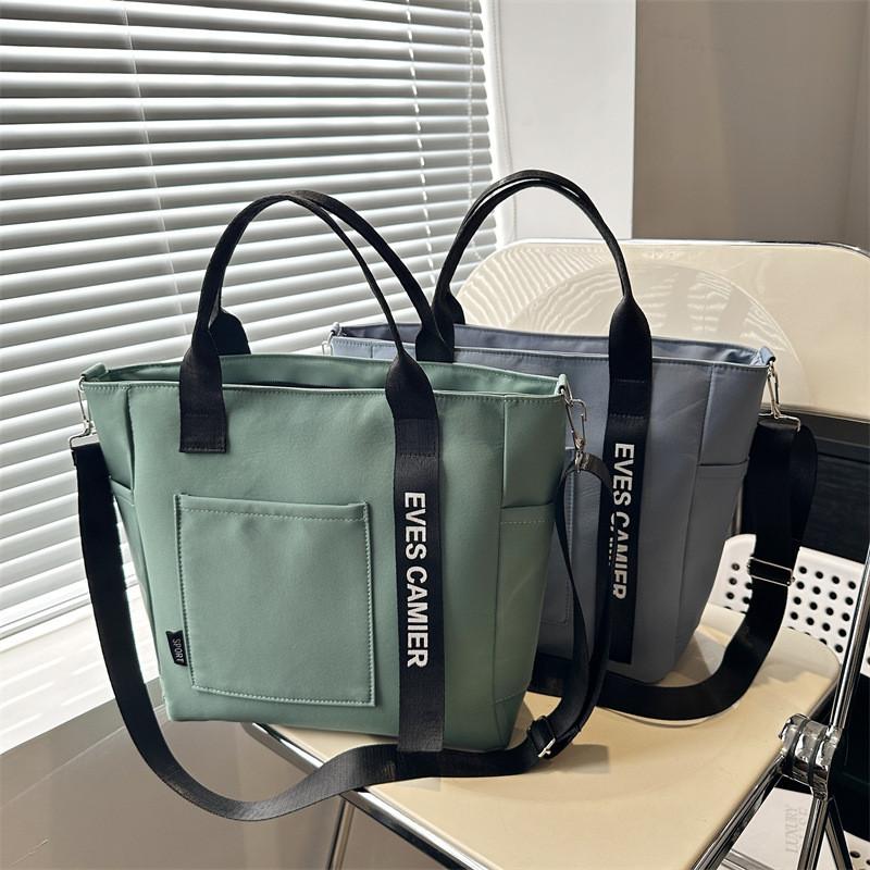 Borsa Tote in Tessuto Oxford con Chiusura a Zip per Uso Quotidiano Ragazze e Donne