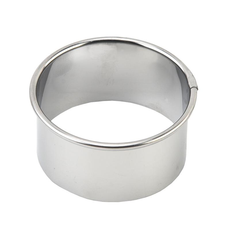 Stainless Steel Cake and Biscuit Mold Set: Round Mousse Ring, Dumpling Cutter, Donut Mold for Baking