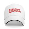 Dungeons  Dragons Logo 2 Baseball Cap  Female Male Print Trucker Hat Summer Fitted Retro Outdoor Gym Sun Snapback Cap