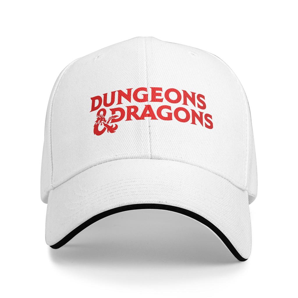 Dungeons Dragons Logo 2 Baseball Cap Female Male Print Trucker Hat Summer Fitted Retro Outdoor Gym Sun Snapback Cap