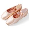 Girls Ballerina Ballet Pointe Shoes Pink Women Satin Ballet Shoes for Dancing