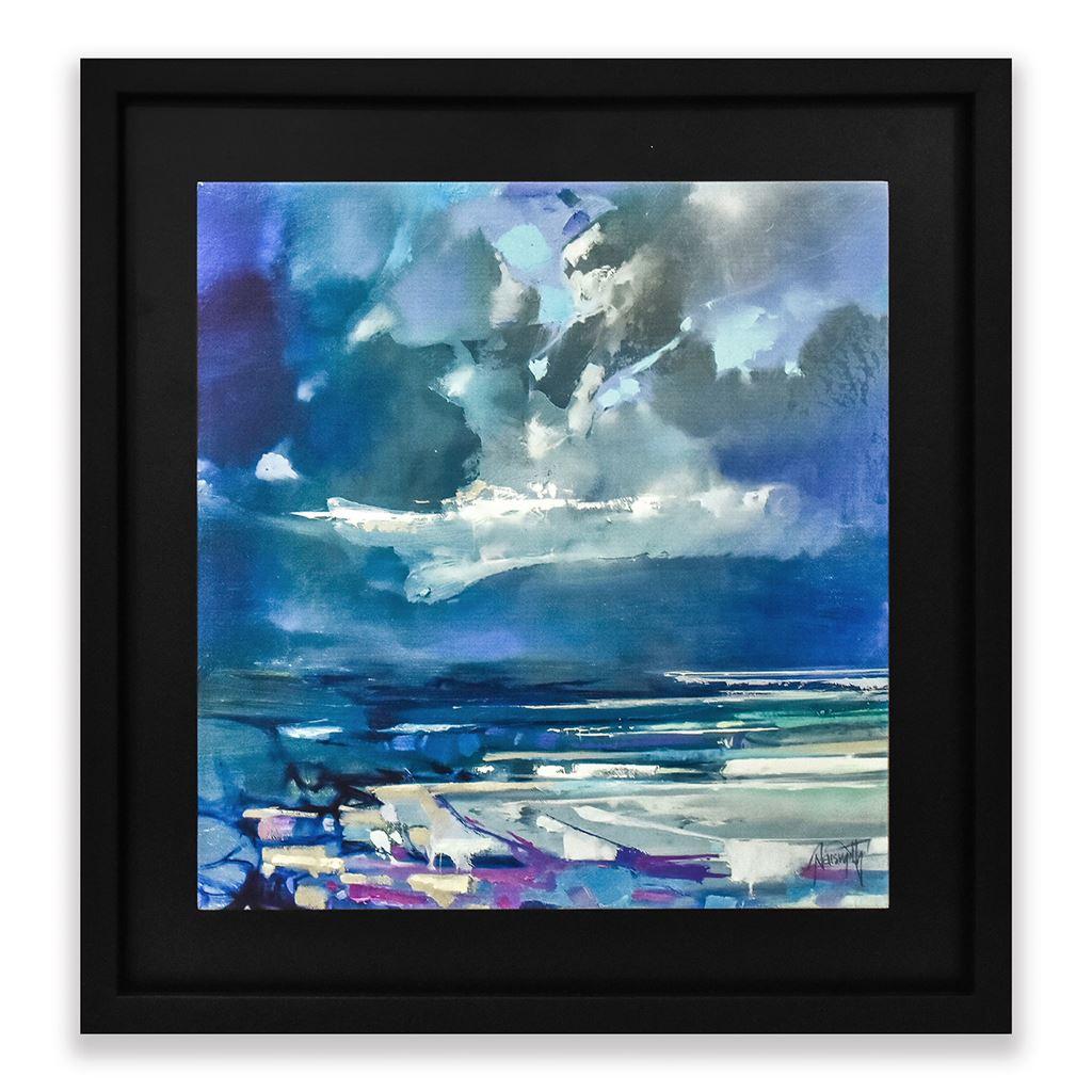 Scott Naismith West Coast Blues I Wood Framed Plaque