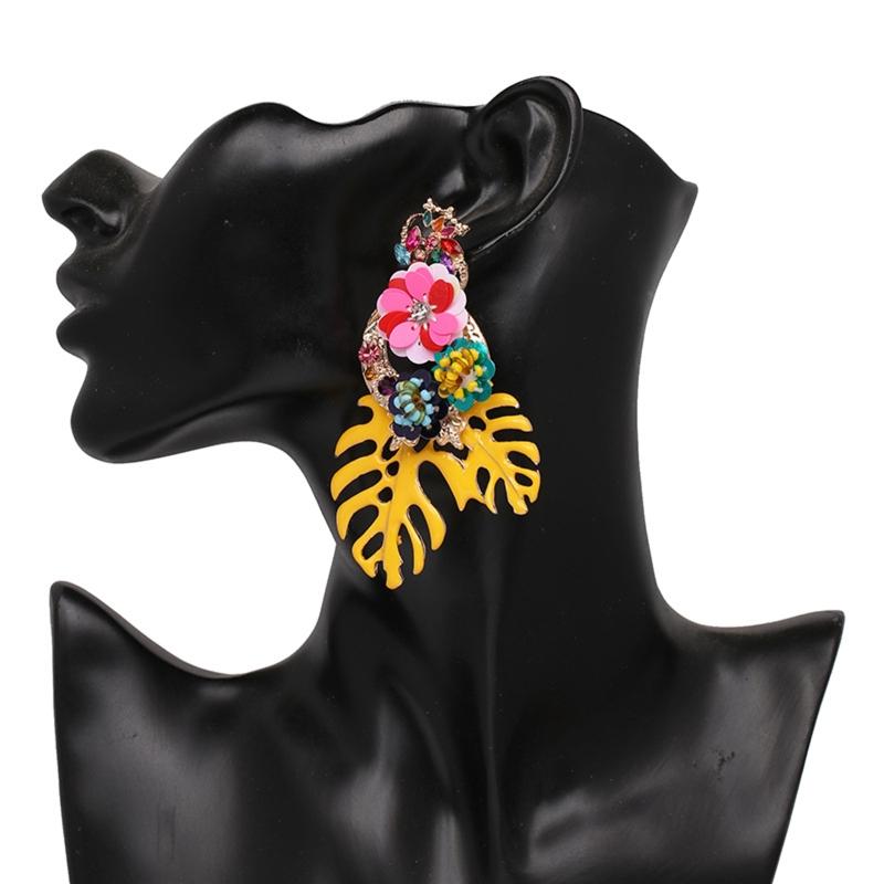 1 Pair Ins Japanese and Korean Fashion All-match Temperament Earrings Leaf Earrings Simple Cold Wind Women Jewelry